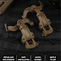 Miniatyrbild 2 av 5: Taktiskt Headset Fäste Hjälmmonterad Tillbehörsskena Adapter Kit Justerbar Pickup Brusreducering