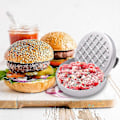 Pikkukuva 4 / 5: Pihvimuotti, Burgeriprässi, Hampurilaispihvien Grillimuotti Tarttumattomalla Pinnoitteella