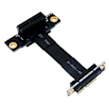 Miniatyrbilde 1 av 5: PCIE X1 Riser Kabel Dobbel 90 Graders Rett Vinkel PCIe 3.0 X1 Til X1 Skjøtekabel 8Gbps PCI 1X Riser