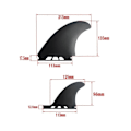 Pikkukuva 2 / 5: Surfboard Fibreglass Fin MR Twin Fins Single Tab -surffilaudoille, Shortboard