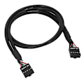 Miniatyrbild 1 av 5: USB 9-Pin Hona till Hona Adapterkabel USB2.0 9-Pin Anslutningssladd Isolerad Sladd Dator Moderkort