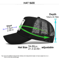 Miniatyrbilde 3 av 3: Hest Dyr Brodert Baseball Caps Mesh Trucker Hatt Blue Red