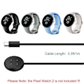 Pikkukuva 5 / 5: Type-C -latauskaapeli Pixel Watch 2:lle, magneettinen latauskaapeli Pixel Watch 2 -älykellolle, musta