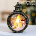 Miniatyrbild 1 av 5: Upplyst Jul Snögloblykta Batteridriven LED Nattlampa med Krok Julgransprydnader Presentidéer Chocolate