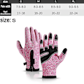 Pikkukuva 2 / 5: Miesten ja naisten talvikäsineet, vedenpitävät lämpimät käsineet, sormenpääherkät S-XL Pink M