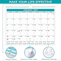 Miniatyrbild 4 av 5: Kalender 2022 - Väggkalender 2022 från januari 2022 till december 2022, 12-månaderskalender med julianskt datum, 37,5 x 29,2 cm, tjockt papper för organisering