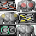 Miniatyrbillede 3 af 3: 12 i 1 sammenklappelig Push Up Rack Board Træningscenter Fitness System Træningsøvelsesstativer til Kropstræning