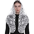 Miniatyrbilde 5 av 5: Spansk Stil Blonde Mantilla Dame Hodeplagg Katolsk Slør Bryllupsslør 2