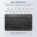 Miniatyrbilde 4 av 5: 10 tommers Bluetooth-tastatur Oppladbart Ultratynt Trådløst Mus- og Tastatursett for Android-nettbrett C