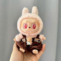 Miniatyrbild 1 av 5: 17cm Mini Plyschdockas Kläder Outfit Tillbehör För Korea Kpop Exo Labubu I II Idol Dockor Sittande Party Overaller Kläder Gåva 1