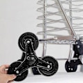Miniatyrbillede 3 af 4: Kraftige Hjul Vogn Trekant Hjul Indkøbsvogn Hjul Trappeklatring Trolley Hjul V[F