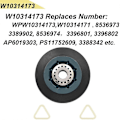 Miniatyrbilde 4 av 5: 1 stk. Egnet for W10314173 tørketrommelhjul, passer til W10314173 8536973 8536974 AP6019303 PS