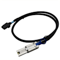 Miniatyrbillede 3 af 5: Bedste Kvalitet To Farver Mini SAS 26P SFF-8088 til SFF-8087 36P Direkte Tilslutning Kobberkabel Understøtter 12G