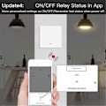 Miniatyrbillede 3 af 5: Smart lyskontakt, vægtrykknap, kompatibel med Tuya, fjernbetjening via Alexa & GoogleHome A
