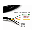 Miniatyrbild 4 av 5: RS232 GPS Marin GPS Mottagarantennmodul NMEA 0183 Hastighet 4800 Spänning 12V Kabel är 5 Meter