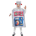 Miniatyrbilde 2 av 5: Unisex Barn Robot Kostyme Cosplay For Gutter Jenter Svampdrakt Tunika Hatt Morsom For 110-150cm