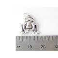 Miniatyrbillede 2 af 4: Frø - Tudse 2d Sterling Sølv Charm .925 X 1 Frøer Tudser Charms - 560