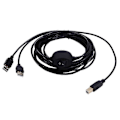 Miniatyrbillede 2 af 5: 2 i 1 Printerkabel USB A til B Han til Han Printerkabel til Printer Splitter til To Computere B
