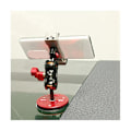 Miniatyrbillede 1 af 5: Universal Justerbar Telefonbeslag Fliser Metal Mobiltelefon Bil Navigation Beslag Roterende Magnetisk