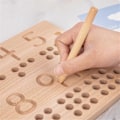 Miniatyrbilde 3 av 5: 1-10 Tallbeskrivelse Pennkontroll Treningsbrett Blind Skrivebrett Tre Telling Klassifisering