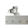 Miniatyrbillede 3 af 4: Frø - Tudse 2d Sterling Sølv Charm .925 X 1 Frøer Tudser Charms - 560