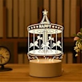 Miniatyrbilde 1 av 5: Romantisk Kjærlighet 3D Akryl LED Lampe for Hjem Barnas Nattlys Bordlampe Julebord Dekor Valentinsdag Nattbordslampe muma