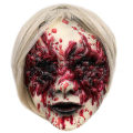 Miniatyrbilde 3 av 3: Skrekk Halloween Skummel Blodig Hvit Parykk Zombie Spøkelse Latex Maske Cosplay Party Prop A