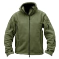 Miniatyrbillede 2 af 5: Herre Outdoor Vandreture Hættefrakker Varm Militær Taktisk Sport Fleece Hættetrøje Jakke Multi-lommer Army green S