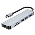 Miniatyrbilde 1 av 5: Usb C Hub Multiport Adapter - 6 I 1 Usb C Til Multiport Adapter