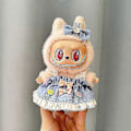 Miniatyrbild 1 av 5: Original Andra Generationens Labubu Monster Have A Seat Serie Söt Docka Klädleksak Ornament Endast Kläder Söt Dockleksak Present-Labubu 21
