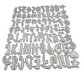26 alfabetbokstäver 0-9 siffror metallskärningsstansar stencil DIY klippbokform