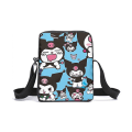 Pikkukuva 3 / 5: Kuromi Mymelody Suurikokoinen Reppu, Olkalaukku, Penaali, Kolmiosainen Setti, Sarjakuvareppu, Koululaukku Teini-ikäisille, Ala- ja Yläkouluun Color-3