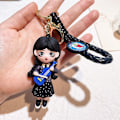Miniatyrbild 1 av 5: Wednesday Addams Nyckelring Docka Skräck Husdjur Handdocka Nyckelring Tillbehör Väska Hänge Pojke Flicka Gåva 11