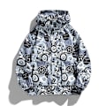 Miniatyrbillede 1 af 5: Herre efterår taktisk jakke lynlås sweatshirt udendørs hættejakke grey M(57.5-65KG)