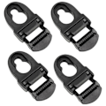 Miniatyrbillede 1 af 5: 4 stk. Kajaksædeclips Udskiftning Kajakspænder Tilbehør Sikkerhedsspænde Webbing Nylon Rygsæk Justerbar