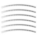 Miniatyrbild 3 av 5: 200 st Böjda Nudelrör Distanspärlor Lång Smidig Twist DIY Smyckestillbehör Silver