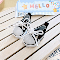 Miniatyrbild 1 av 5: 17cm Mini Plyschdockas Kläder Outfit Tillbehör För Korea Kpop Exo Labubu Idol Dockor Läderjacka Set Kläder Gåva 07 balck canva shoes