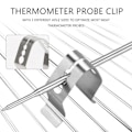 Miniatyrbillede 4 af 5: Universal A Style Kødtermometer Probe Clip Holder Temperaturmålinger BBQ Røgeovn Grill, 2