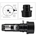 Miniatyrbillede 5 af 5: 1,25 tommer Teleskop Kollimator 2 tommer Adapter Reflektor Astronomisk Teleskop Newtonsk SCA Laser C