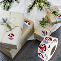 Miniatyrbilde 4 av 5: Julemerker klistremerker Julemerkelapper God Jul merkelapper runde selvklebende julemerker
