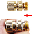 Miniatyrbilde 4 av 5: Messing 3/4-tommers gjenget hurtigkobling, hagevannkobling, bilvaskemaskin hann/hunn 3/4