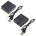 Miniatyrbild 3 av 5: 3.7V 2000mAh Lipo Batteri 903048 Li-ion Batteri/Laddare RC Quadcopter Reparation Reservdelar För Ky601s H11d H11c RC Drönare