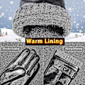 Miniatyrbillede 4 af 5: Herre Læder. Sorte Køre-/arbejdshandsker Touchscreen Lammeskind Cashmere Vinter