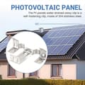 20 st Fotovoltaisk Panel Dräneringsspänne Platt Solpanel Vattenavloppsklämma för Solpanel Dränering