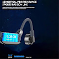 Miniatyrbillede 4 af 5: Bone Conduction Bluetooth Øretelefon Dial Plug in Ear Sports Trådløs Langvarig Kontinuitet K9 Pro Bluetooth Øretelefon