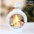 Miniatyrbild 1 av 5: Upplyst Jul Snögloblykta Batteridriven LED Nattlampa med Krok Julgransprydnader Presentidéer snowman
