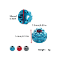 Miniatyrbild 2 av 5: Metalldifferentialhus för TRX4 1/10 RC Crawler Bil Uppgraderingsdelar Tillbehör, Blå