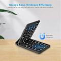 Miniatyrbilde 3 av 5: Sammenleggbart Bluetooth-tastatur, universelt sammenleggbart tastatur for mobiltelefoner og nettbrett, kan enkelt Sw