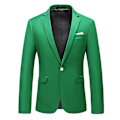 Miniatyrbild 1 av 2: Slim Fit Kavaj för Män, Business Casual, En Knapp Green M