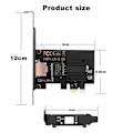 Miniatyrbillede 3 af 5: 2500Mbps PCI-E til RJ45 Netværkskort I226 Chip Gigabit Ethernet 100/1000/2500Mbps RJ45 LAN PCIe Adap